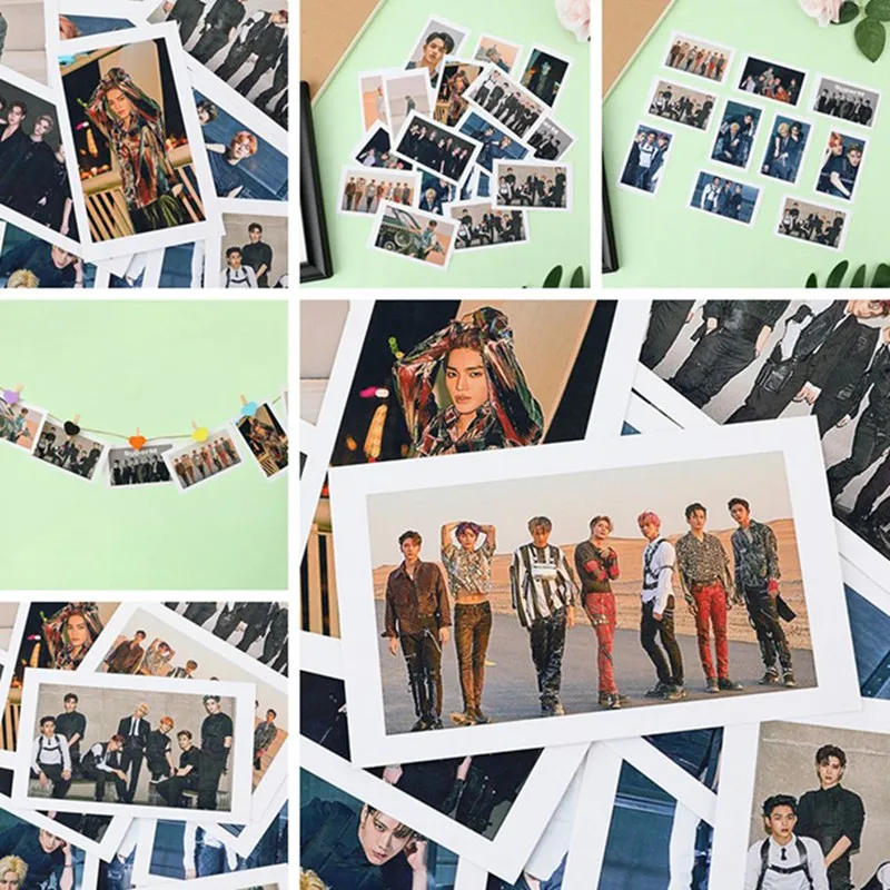 Kpop SuperM 1-й Мини альбом Lomo Card MARK TAEYONG BAEKHYUN LUCAS TEN KAI TAEMIN фото карты Зажимы пеньковая веревка болельщики подарки