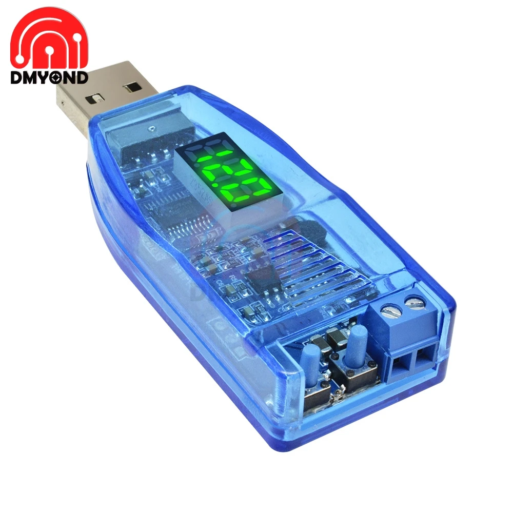 Step шаг вверх вниз 5 В до 3,3 В 9 в 12 В 24 в USB блок питания модуль красный зеленый Дисплей Напряжение вверх кнопка регулировки