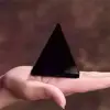 Pyramid Healing Crystal Black Natural Obsidian Quartz Crystal Beautiful Lustrous Surface Stones For Home Office Desk Decoration 4