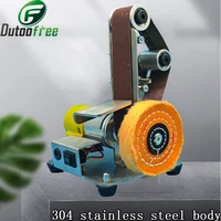 Multifunctional Desktop Vertical Mini Electric Abrasive Belt Sandpaper Polishing Machine DIY Angle Grinder Sharpening Machine 2