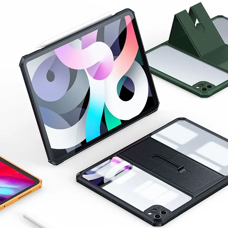 Для iPad Pro 12 9 11 чехол 2021 для iPad Mini 6 защитный чехол для планшета держатель для iPad Air 4 5 прозрачный противоударный чехол XUNDD