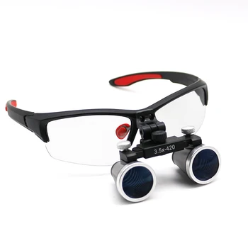 

Hot Sale 2.5/3.5X Galilean Binocular Medical Magnifier Dentistry Surgical Dental Loupes Protective Goggles Glasses