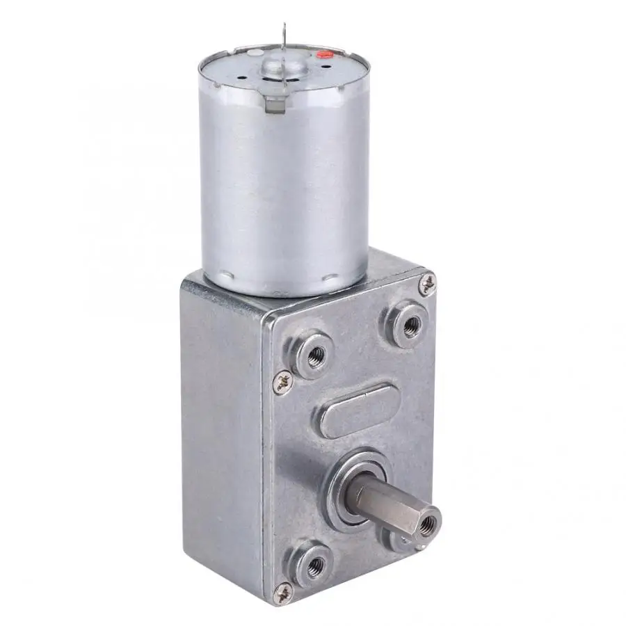 

DC Gear Motor Micro Type DC Rate Reduction Motor Large Torsion Worm Gear Motor 12V for Multiple Purposes Electric Motor