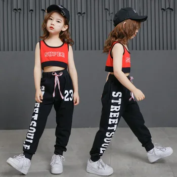 

2020 new Hip Hop Beautiful Personality Hip-hop Vest Handsome Leisure Time Hip Hop Trousers Beautiful Woman Suit