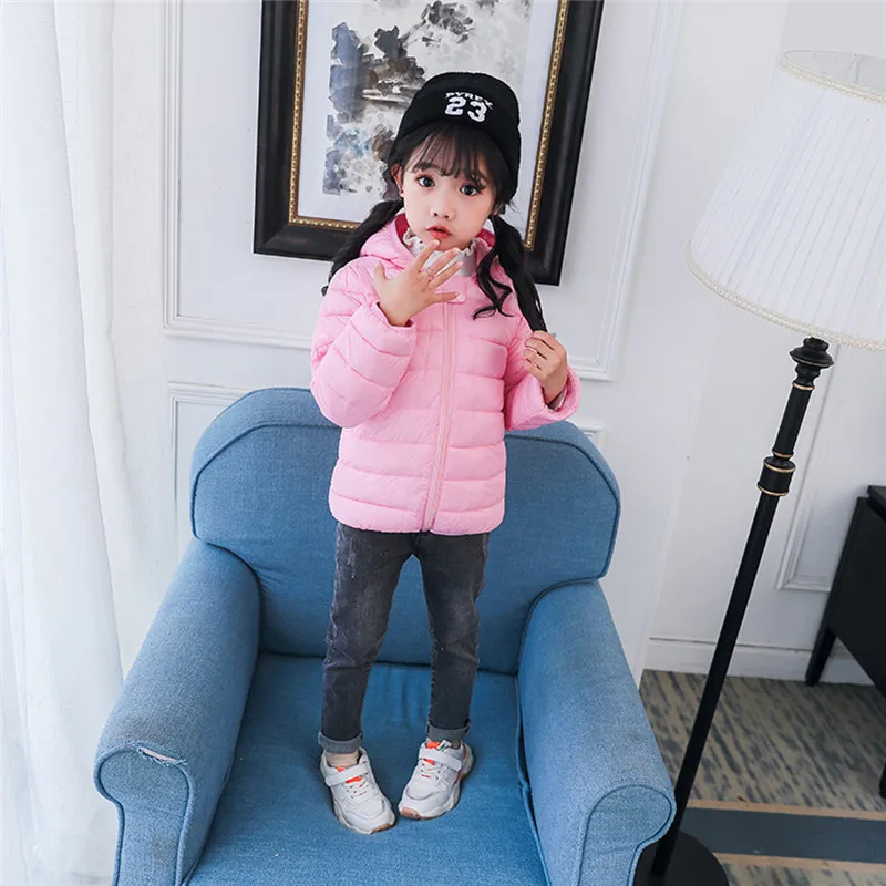 Chlidren Kids Boys Girl Winter Coats Jacket Zip Thick Ears Snow Hoodie Outwear (10)