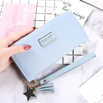 

New Hot Sale Women Clutch Wallet Top Quality PU Leather Wallets Female Long Wallet Women Zipper Purse Coin Purse Carteira