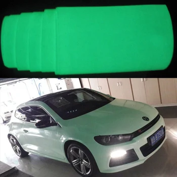 

SUNICE 1.52x10m Car Film Luminous Styling Stickers Glow in the dark Green/Blue Car Wrap Vinyl with Air Bubble free Cars Films