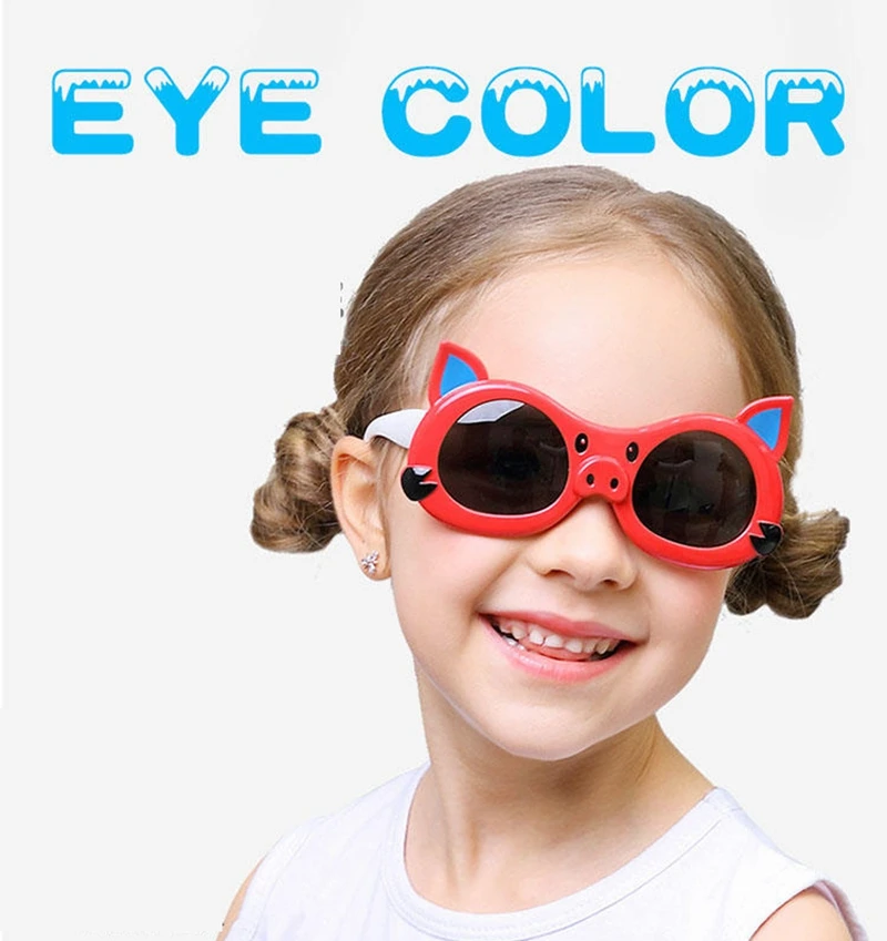 Seemfly Детские поляризованные солнцезащитные очки мальчики девочки солнцезащитные очки силиконовые защитные солнцезащитные очки подарок для детей Детские UV400 очки
