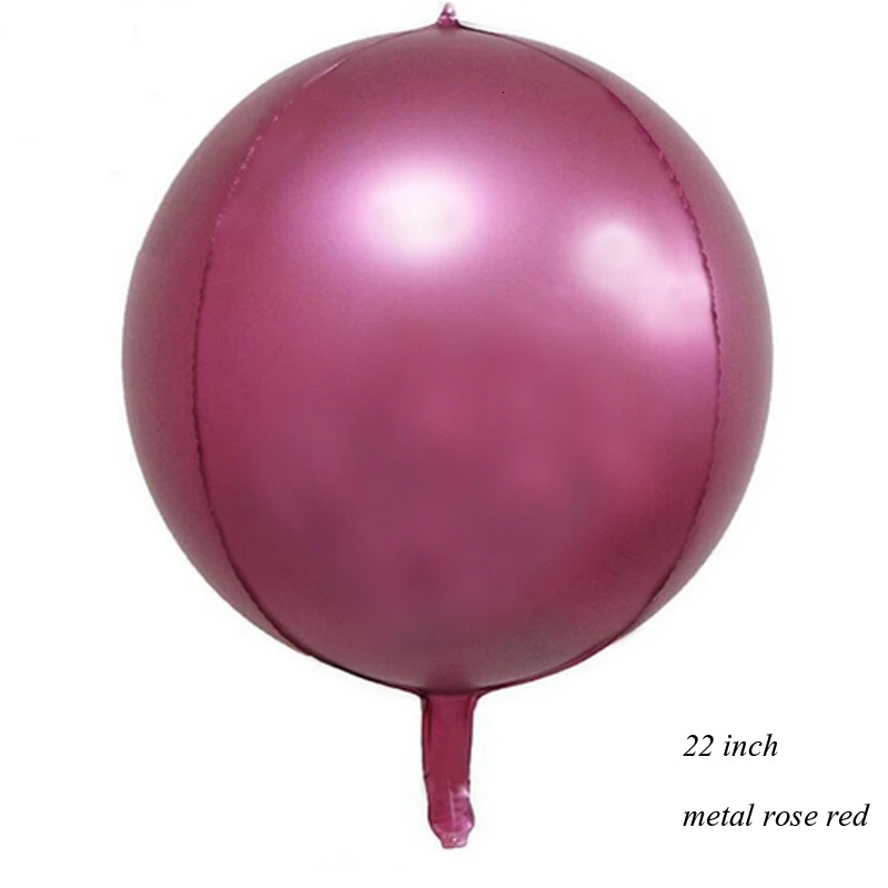 1PC metal rose red 1 шт звезда и сердце 18/22 дюймов Металл 4D диско градиент цвета шар детский душ Декор реквизит для фотосессии Свадьба День рождения принадлежности - Цвет: 1PC metal rose red