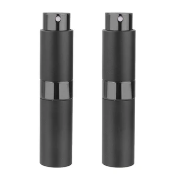 

15M Metal Aluminum Perfume Bottle Cosmetic Spray Bottle Portable Empty Bottle Travel Sub-Bottle Liner Glass 2Pcs