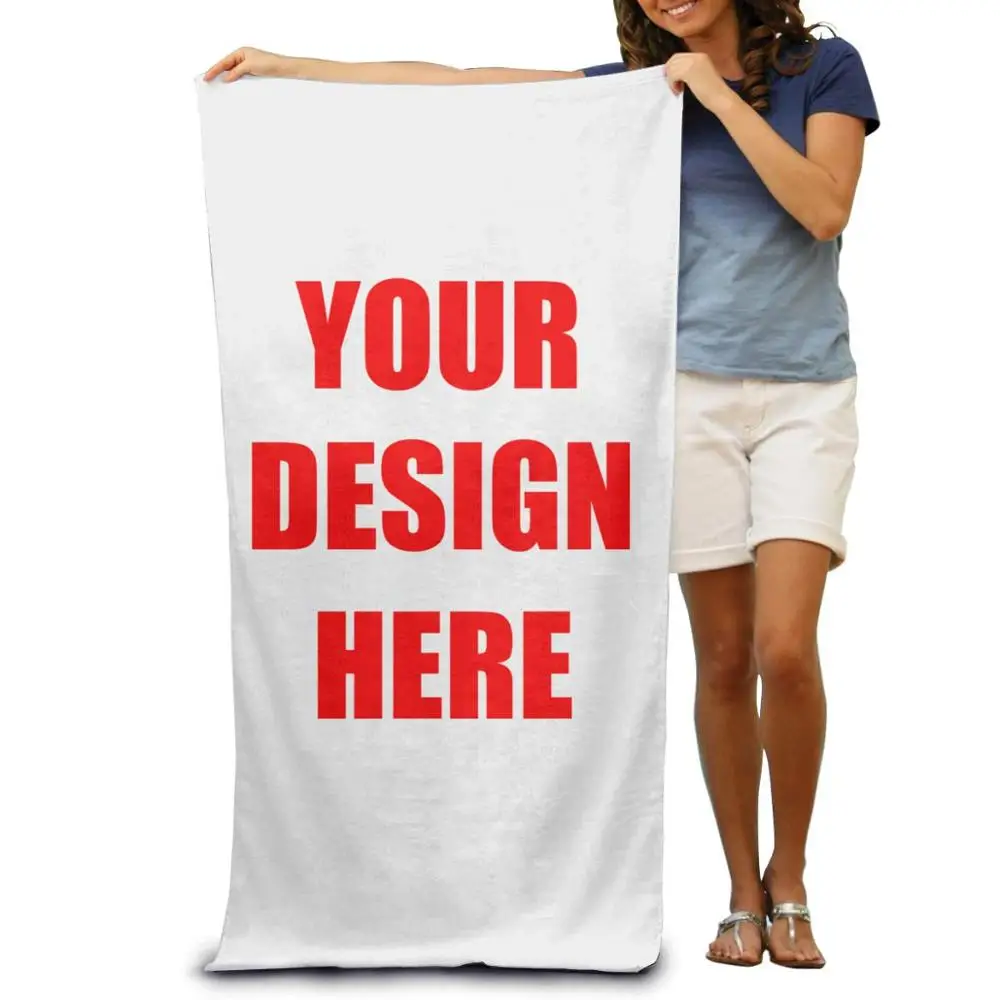 Большое длинное полотенце для ванной/пляжа с принтом сделай сам 27 6x55 1 дюйма (70x140