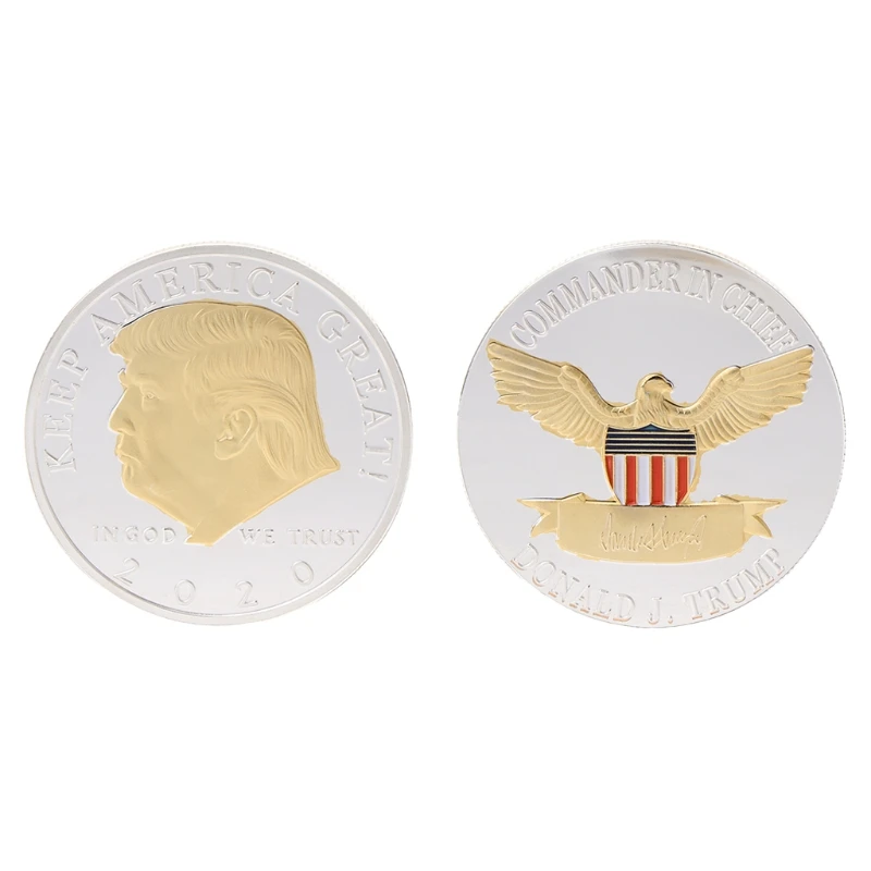 Памятная монета американский Президент Трамп художественные подарки для коллекции сувенир Q9QA - Цвет: SGD