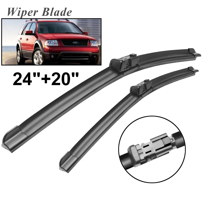 

Okowiper RHD & LHD Front Wiper Blades For Ford Freestyle 2007 Only Windshield Windscreen Front Window 24"+20"