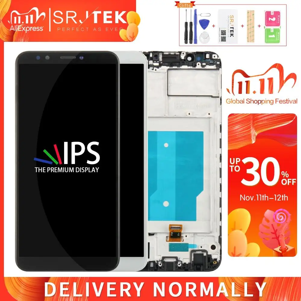 SRJTEK для Huawei ENJOY 8 ЖК-Сенсорная матрица дигитайзер Сенсорное стекло с рамкой Enjoy