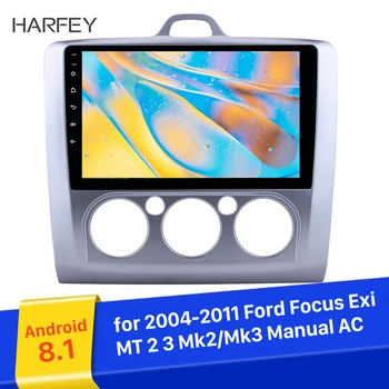 

Harfey 2 din Audio Autoradio Navi Head Unit for 2004-2011 Ford Focus 2 Android 8.1 9'' Car Radio GPS WIFI Bluetooth SWC AUX MP3
