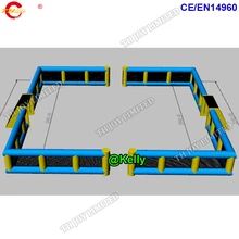 Гигантское Надувное футбольное поле в 2 секциях на продажу, большой надувной футбольный мяч на заказ