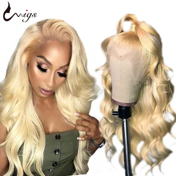 

UWIGS 613 Blonde Lace Front Wig Brazilian 26 28 30 Body Wave Wig 13x4x1 Lace Front Human Hair Wigs Remy Transparent Lace Wigs