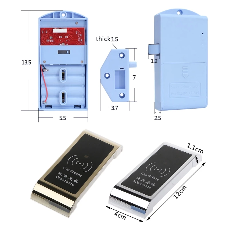 Цифровой RF EM шкафчик для шкафа сауны RFID Блокировка Карты для бассейна тренажерный зал офис Y1QB