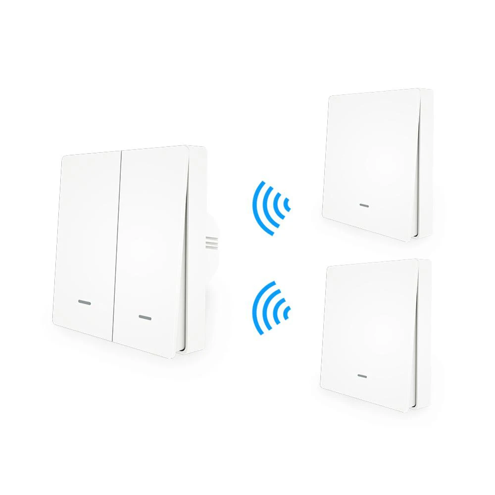 MoesHouse, WiFi, умный кнопочный переключатель RF433, настенная панель, передатчик, комплект, приложение Smart life, дистанционное управление, работает дома