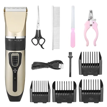

1 Set New Pro Dog Clippers Cordless Pet Clipper Hair Shaver Grooming Trimmer Kit Electric Scissor Clipper 100V-240V