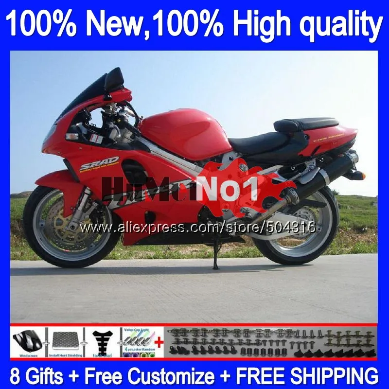 Корпус для SUZUKI SRAD TL1000 TL 1000 R 1000R 25MC. 0 TL1000R 1998 1999 2000 2001 2002 2003 98 99 00 01 02 03 обтекатель фабрики "красный