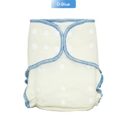 EezKoala Eco - Friendly Reusable Nighttime Cloth Diaper with Hemp Cotton (D - Blue)