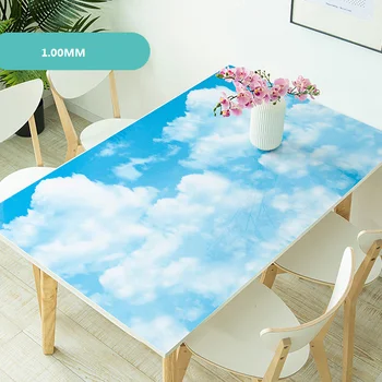 

Soft Glass PVC Tablecloth Oilproof Waterproof Modern Transparent PVC Table Cover Mat For Home Dining Toalha Mesa Retangular