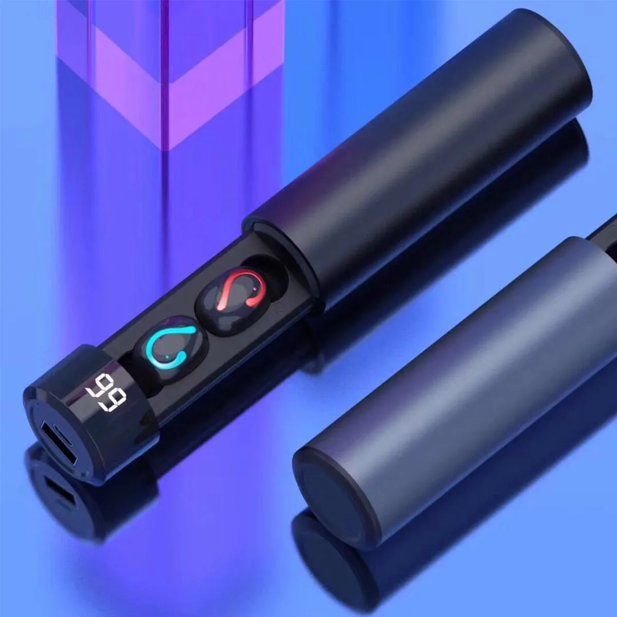 Q67 TWS Bluetooth наушники 3D стерео объемный цифровой дисплей гарнитура спортивные водонепроницаемые беспроводные наушники внешний аккумулятор для iPhone