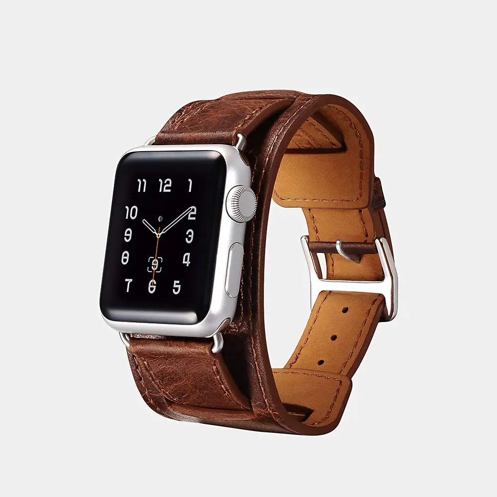 Icarer 2020 clássico pulseira de couro genuíno