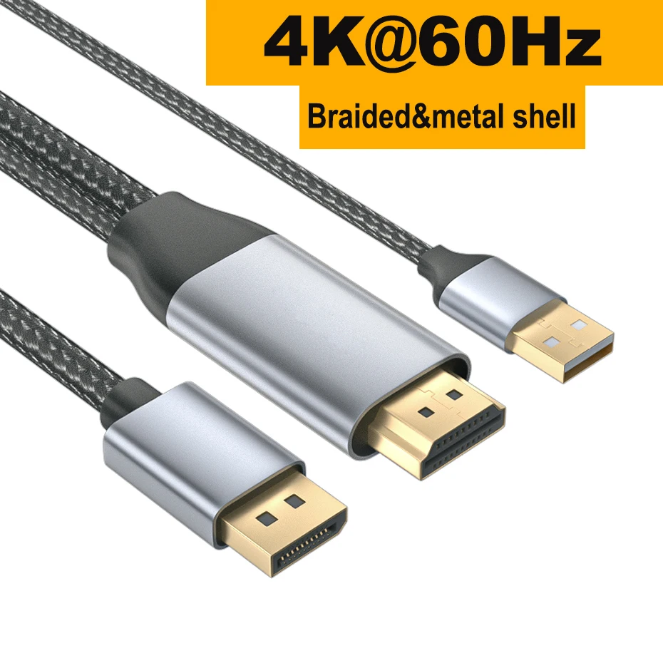 Displayport Cable Ps5 4k 60hz Hdmi 