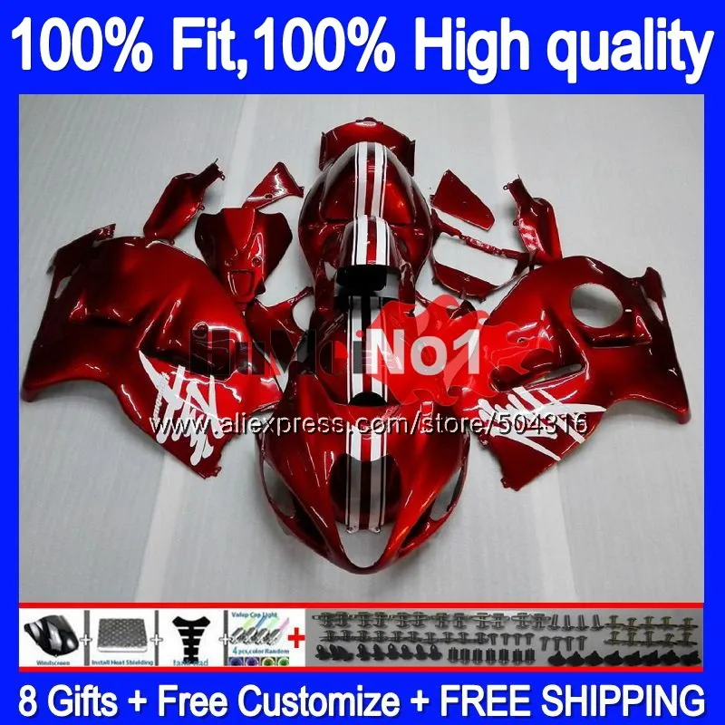 Инъекции для SUZUKI GSXR 1300 Hayabusa 2008 2013 30MC. 152, ювелирные изделия, красная GSXR-1300 GSXR1300 08 13, 14, 15, 16 лет обтекатель