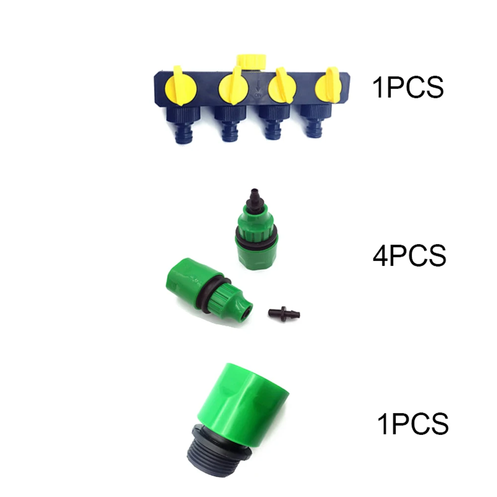 Инструмент для полива автоматический домашний сад системы капельного орошения Таймер разделитель труб 4 пути разъем для подключения к autowatering полива растений