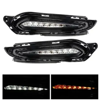 

1 Pair 2 Colors LED Car DRL Daytime Running Lights Turn Signal Light 12V Fit for Honda VEZEL HRV 2014 2015 2016 2017 2018