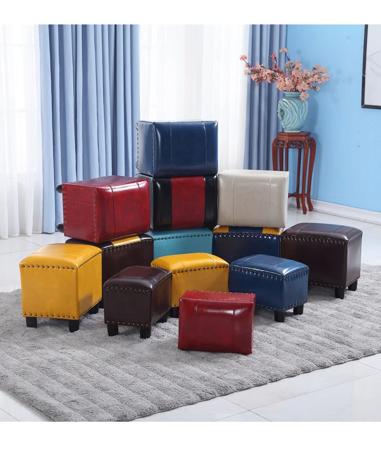 Кожаный античный стул деревянная гостиная домашний журнальный столик диван