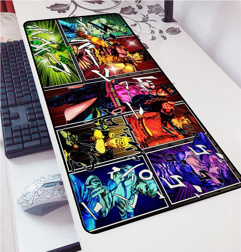 Anime Jojo Mouse Pad Large Computer Mause Pad 800x300mm Mousepad Gamer Keyboard Mause Carpet Desk Mat PC Game Mouse Pad