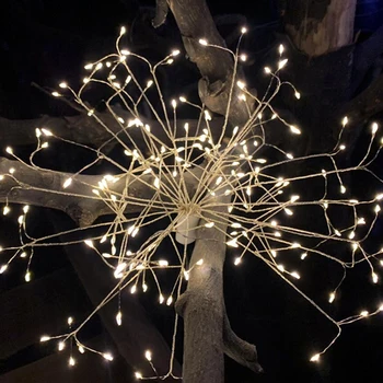 

Festival Hanging Starburst Dandelion String Lights Waterproof DIY firework Fairy Garland Twinkle Holiday Christmas Twinkle Light