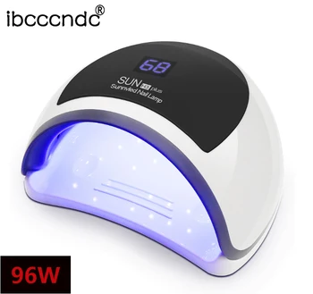 

Ibcccndc 96W Nail Lamp 39LEDs UV Lamp EU Plug Nail Dryer High Quality Lamp For Manicure Professional Cabin UV LED Nail Gel