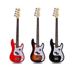 Rosewood – guitare électrique acoustique à corps solide en métal, Instrument électrique, basse, noir, BE50DJ 