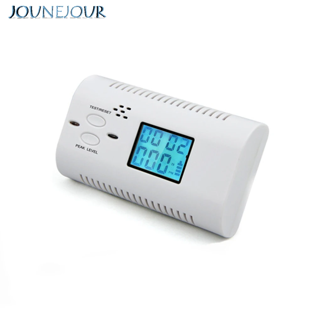 

JUNEJOUR Alarm Detector Gas-Sensor LCD Display Carbon Monoxide Detector Alarm Sensor CO Poisoning Gas Fire Warning Safe Alarm