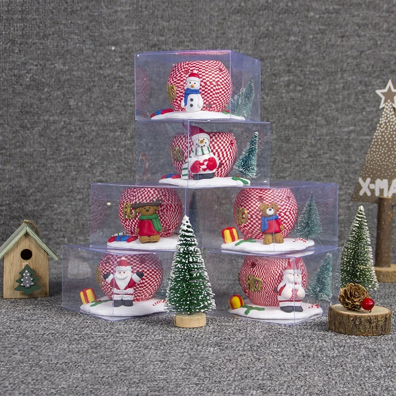 Christmas Three-Dimensional Candle Holder Dolls Soft Ceramic Candle Holders l Christmas Decor Christmas Candlesticks Accessories