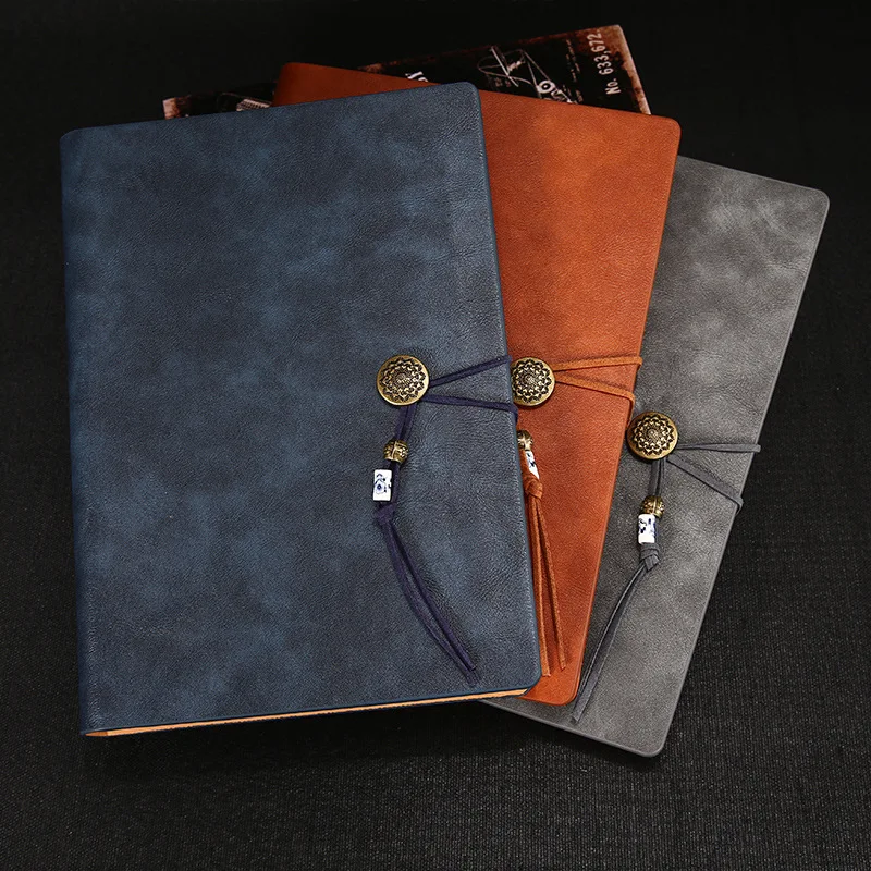 Business Laptop A5 Leaflet Company Office Conference Gift Set Retro Notebook Gift Customization Logo