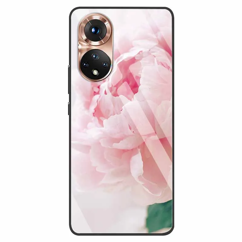 Luxury Tempered Glass Phone Case with Fashion Bumper