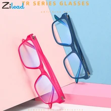 Zilead, модные, новые, TR90, детские очки для чтения, мужские, анти-голубые лучи, очки против усталости, компьютерные очки с детскими очками