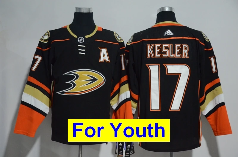 Детские молодежные майки Anaheim Corey Perry Kariya Ryan Getzlaf Ryan Kesler Teemu Selanne - Цвет: Зеленый