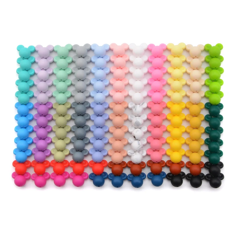 30pcs Silicone Teething Beads for Baby
