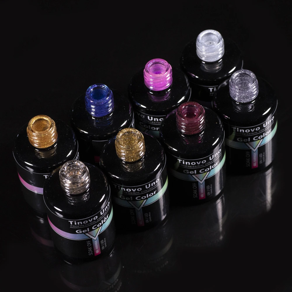 Tinovo Uno Manicure Gel Nail Polish 12ml UV/LED Semi Permanent Glitter Gel Paint Lacquer Soak Offf Nails Art Supplies Gellak NEW 5