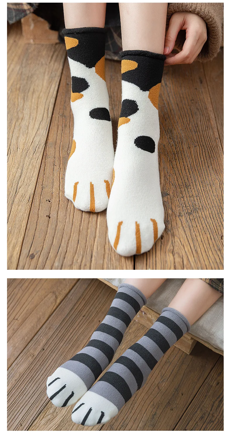 Skarpetki chaussettes v lo femmes automne hiver calzini chorap mujer damskie e girl skarpety забавные рождественские носки sokken women