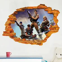 3D стерео стены Эффект геймера Символьные наклейки игры Настенная Наклейка для комнаты Детская комната фон настенное украшение, настенное украшение Наклейки