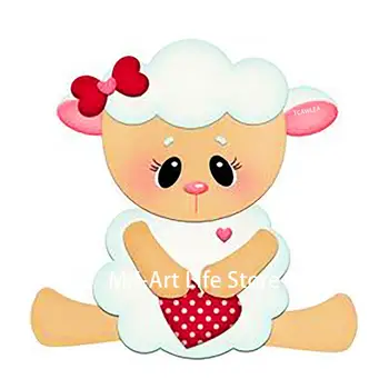 

2020 Bow Love Lamb Metal Cutting Dies Animal Sheep Baby Doll Craft Stencil for DIY Scrapbooking Cards Decorative