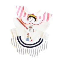 Новинка, Круглый слюнявчик, полотенце для мужчин и женщин, детский хлопковый нагрудник, шаль, кармашек для риса, принцесса, джентльмен, воротник-обманка